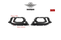 BMW M3 G80 G81 2021 2022 2023 2024 & M4 G82 G83 2021 2022 2023 2024 with Aftermarket Parts - Air Duct Replacement Pre-preg Carbon Fiber from SOOQOO USA