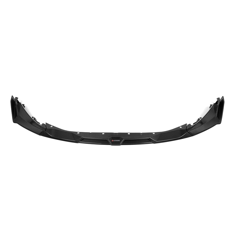 BMW M3 G80 G81 2021 2022 2023 2024 & M4 G82 G83 2021 2022 2023 2024 with Aftermarket Parts - Front Lip Pre-preg Carbon Fiber from SOOQOO USA