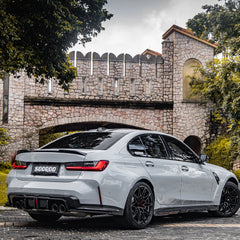 BMW M3 G80 G81 2021 2022 2023 2024 & M4 G82 G83 2021 2022 2023 2024 with Aftermarket Parts - Side Skirts?Pre-preg Carbon Fiber from SOOQOO USA