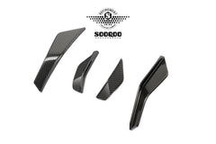 Audi RS3 8Y.5 Facelift 2025-ON with Aftermarket Parts - Front Canards Dry Pre-preg Carbon Fiber from SOOQOO USA