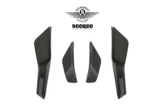 Audi RS3 8Y.5 Facelift 2025-ON with Aftermarket Parts - Front Canards Dry Pre-preg Carbon Fiber from SOOQOO USA