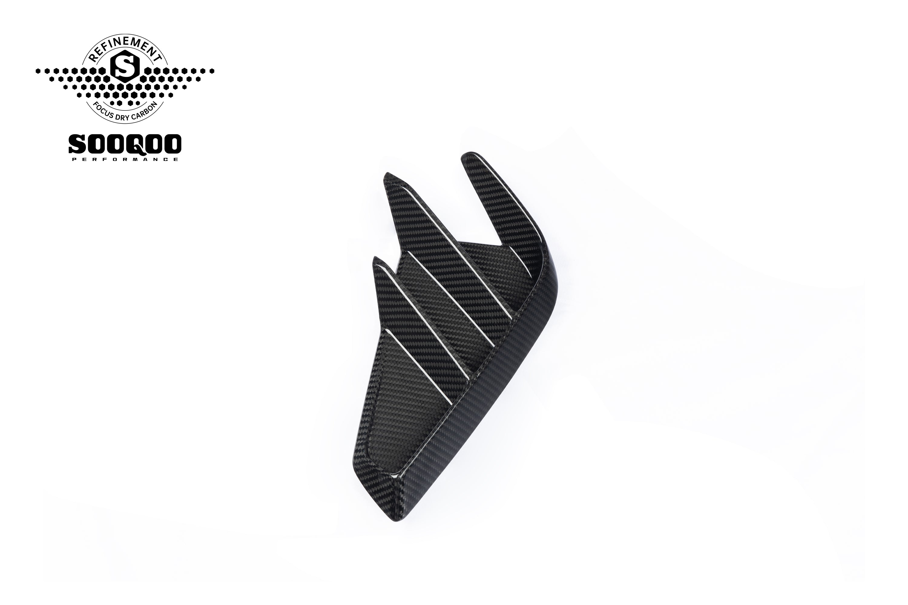 Audi RS3 8Y.5 Facelift 2025-ON with Aftermarket Parts - Rear Side Air Duct Vent Trims Dry Pre-preg Carbon Fiber from SOOQOO USA