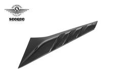 Audi RS3 8Y 8Y.5 2020-ON with Aftermarket Parts - Rear Window Fins Side Louvers Dry Pre-preg Carbon Fiber from SOOQOO USA