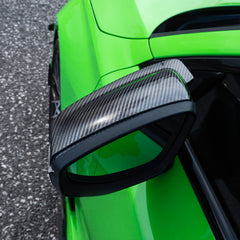 Audi RS3 8Y 8Y.5 2021-ON (Left Hand Drive Only) with Aftermarket Parts - Without Lane Keep Assist Mirror Caps Dry Pre-preg Carbon Fiber from SOOQOO USA