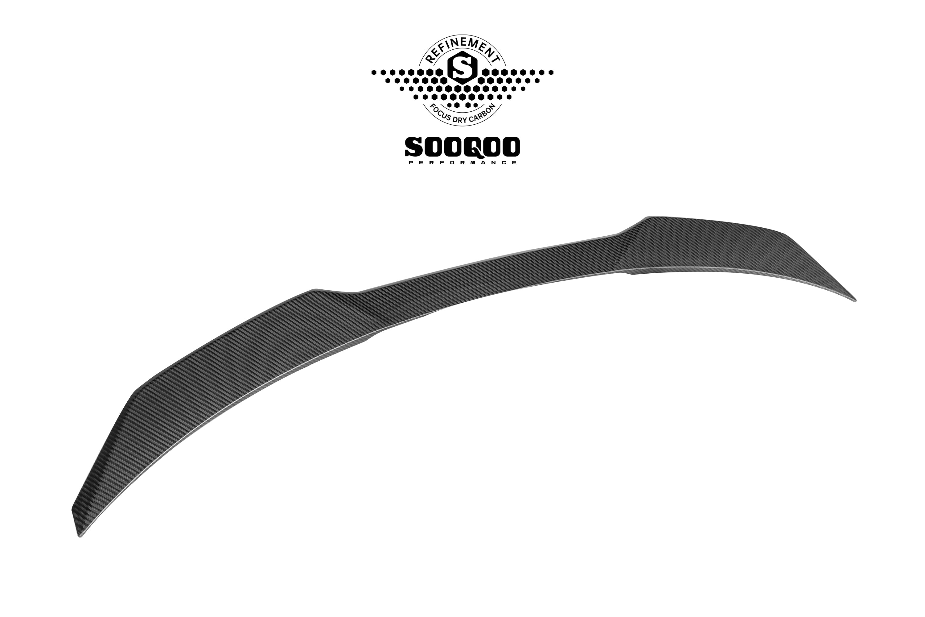 BMW 2 Series M235 228 F74 2025-ON with Aftermarket Parts - Rear Lip Spoiler Dry Pre-preg Carbon Fiber from SOOQOO USA