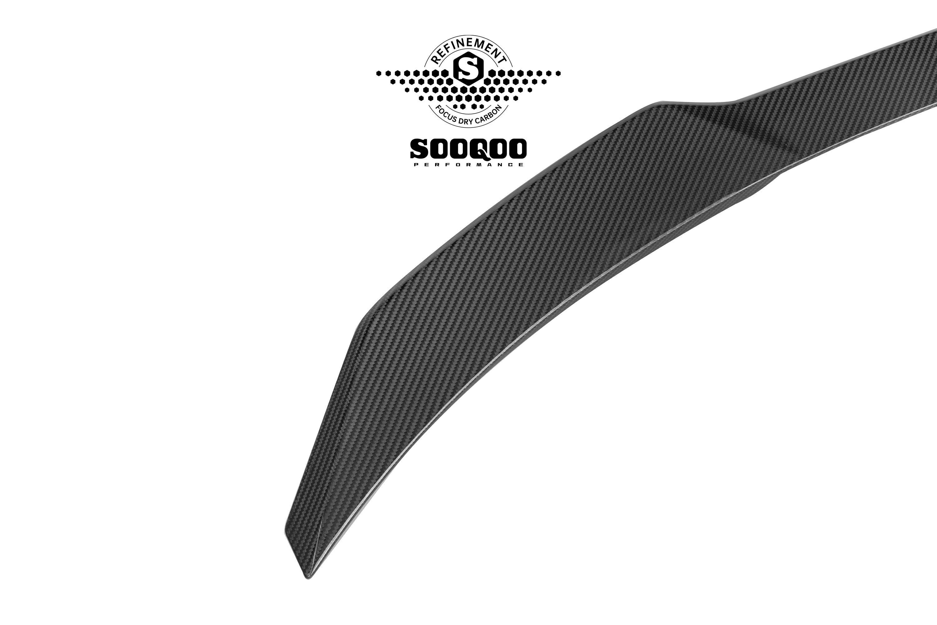 BMW 2 Series M235 228 F74 2025-ON with Aftermarket Parts - Rear Lip Spoiler Dry Pre-preg Carbon Fiber from SOOQOO USA