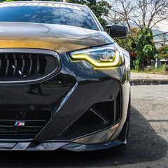 BMW 2 Series M240i 230i G42 2022 2023 2024 with Aftermarket Parts - Front Side Vent Trim Replacement Pre-preg Carbon Fiber from SOOQOO USA