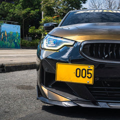 BMW 2 Series M240i 230i G42 2022 2023 2024 with Aftermarket Parts - Front Side Vent Trim Replacement Pre-preg Carbon Fiber from SOOQOO USA
