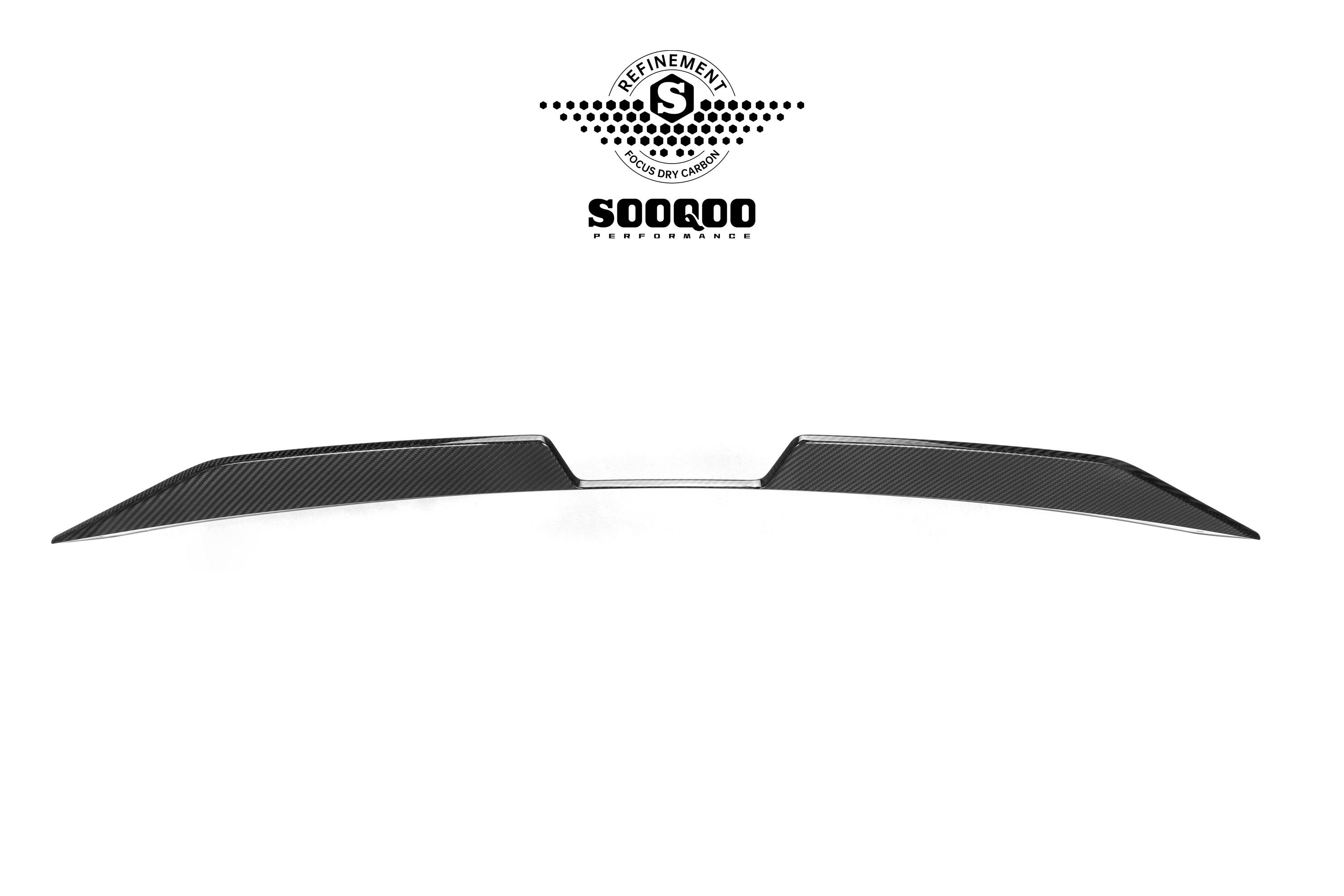 BMW 4 Series 430i M440i G22 2020-ON & M4 / M4C / M4CS G82 2021-ON with Aftermarket Parts - Rear Roof Spoiler Dry Pre-preg Carbon Fiber from SOOQOO USA