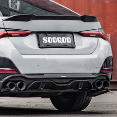 BMW 4 Series Gran Coupe M440i 430i G26 2022 2023 2024 2025 with Aftermarket Parts - V1 & V2 Rear Diffuser & Canards Pre-preg Carbon Fiber from SOOQOO USA