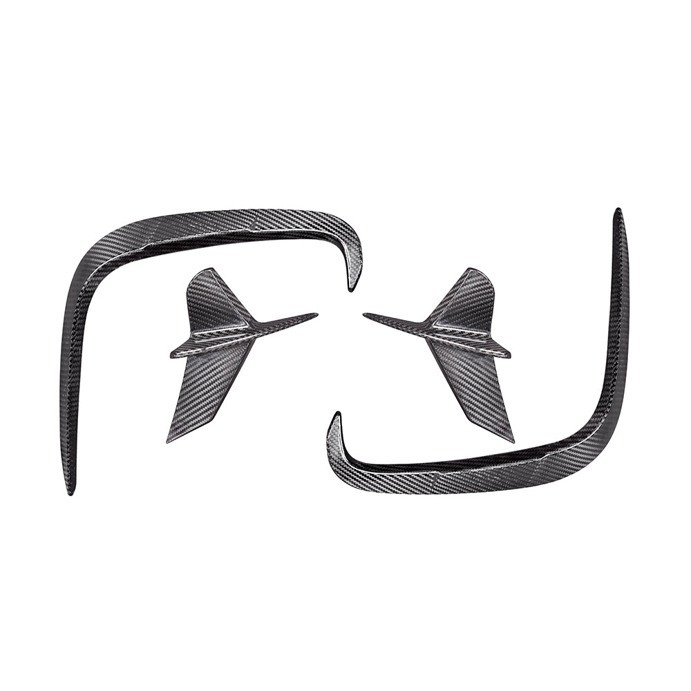 BMW 8 Series M850 840i G14 G15 G16 2018 2019 2020 2021 2022 2023 2024 with Aftermarket Parts - X-A & X-B Rear Canards Pre-preg Carbon Fiber from SOOQOO USA