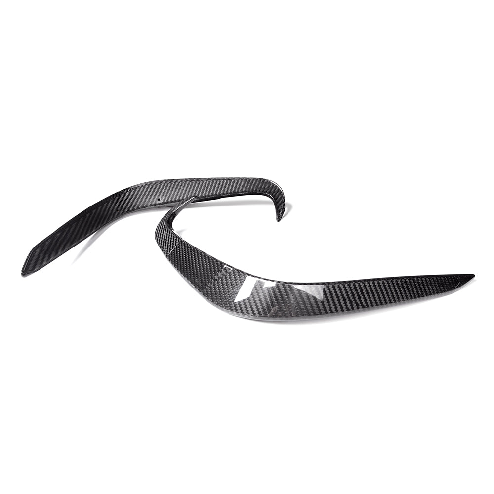 BMW 8 Series M850 840i G14 G15 G16 2018-ON with Aftermarket Parts - X-A Rear Bumper Vent Outter Trims Dry Pre-preg Carbon Fiber from SOOQOO USA