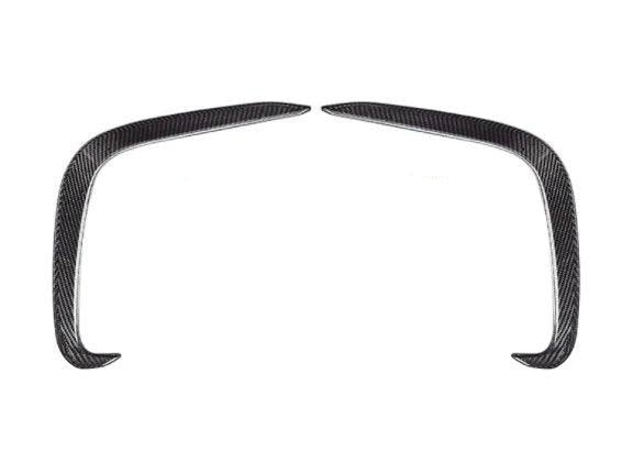 BMW 8 Series M850 840i G14 G15 G16 2018-ON with Aftermarket Parts - X-A Rear Bumper Vent Outter Trims Dry Pre-preg Carbon Fiber from SOOQOO USA