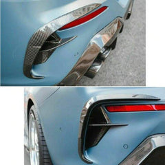 BMW 8 Series M850 840i G14 G15 G16 2018-ON with Aftermarket Parts - X-B Rear Bumper Vent Inner Trims Dry Pre-preg Carbon Fiber from SOOQOO USA