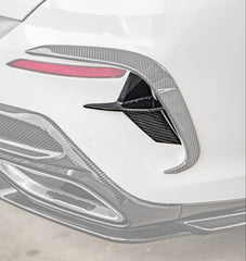 BMW 8 Series M850 840i G14 G15 G16 2018-ON with Aftermarket Parts - X-B Rear Bumper Vent Inner Trims Dry Pre-preg Carbon Fiber from SOOQOO USA