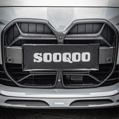 BMW I4 M50 / e Drive 40 G26 2022 2023 2024 & 4 Series Gran Coupe M440i 430i G26 2022 2023 2024 with Aftermarket Parts - Front Lip Pre-preg Carbon Fiber from SOOQOO USA