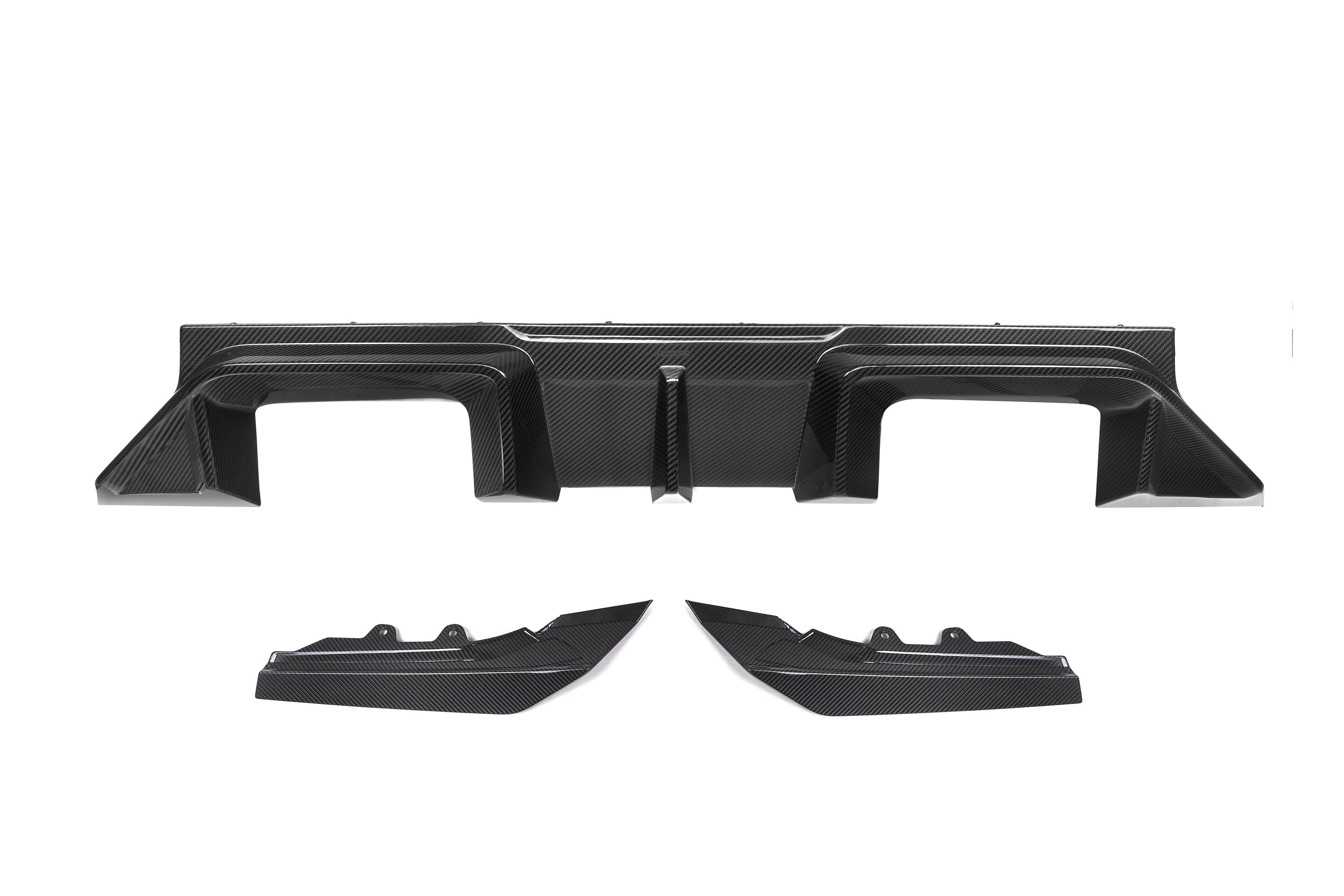 BMW M2C M2 G87 2023-ON with Aftermarket Parts - B Style (Without Light) Rear Diffuser Dry Pre-preg Carbon Fiber?from SOOQOO USA
