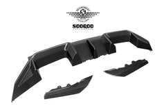 BMW M2C M2 G87 2023-ON with Aftermarket Parts - B Style (Without Light) Rear Diffuser Dry Pre-preg Carbon Fiber?from SOOQOO USA

