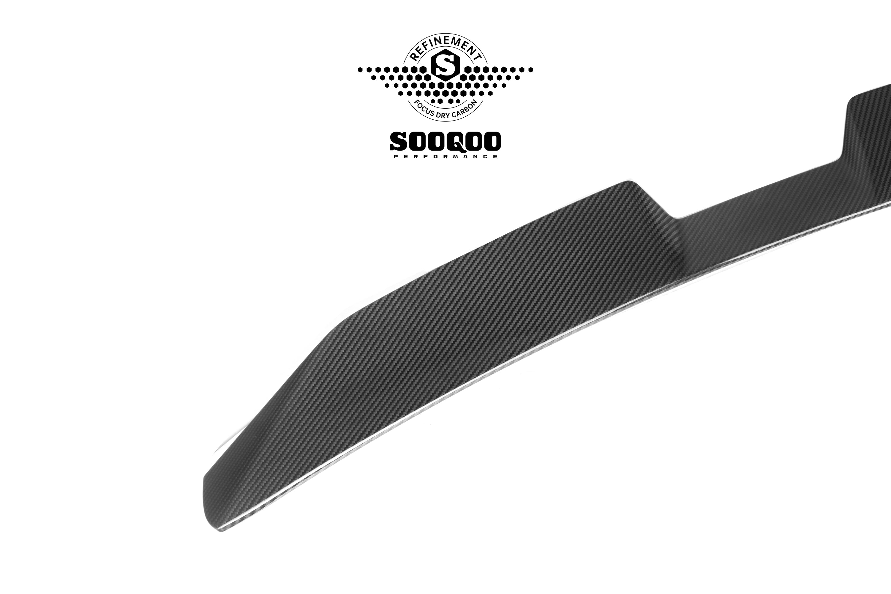 BMW M2C M2 G87 2023-ON with Aftermarket Parts - Rear Roof Spoiler Dry Pre-preg Carbon Fiber from SOOQOO USA