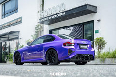 BMW M2C M2 G87 2023-ON with Aftermarket Parts - A Style (Without Light) Rear Diffuser Carbon Fiber from SOOQOO USA