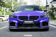 BMW M2 M2C G87 2023-ON with Aftermarket Parts - B Style Front Lip Carbon Fiber from SOOQOO USA