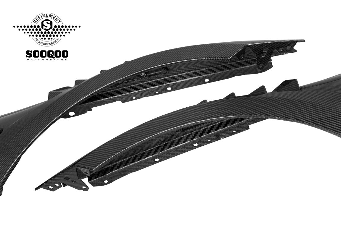 BMW M2CS M2 G87 2023-ON & 2 Series M240i 230i G42 2022-ON with Aftermarket Parts - Front Fenders Dry Pre-preg Carbon Fiber / FRP from SOOQOO USA