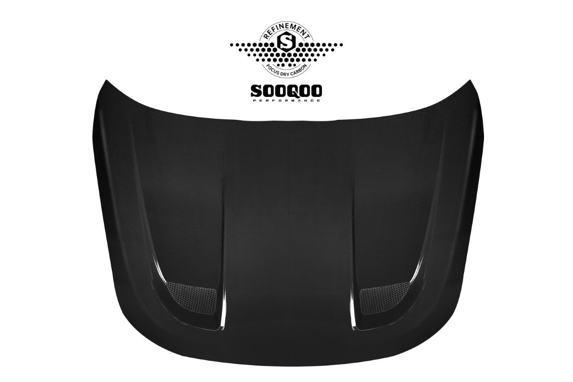 BMW M2CS M2 G87 2023-ON & 2 Series M240i 230i G42 2022-ON with Aftermarket Parts - Hood Bonnet & Garnish Dry Pre-preg Carbon Fiber / FRP from SOOQOO USA