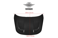 BMW M2CS M2 G87 2023-ON & 2 Series M240i 230i G42 2022-ON with Aftermarket Parts - Hood Bonnet & Garnish Dry Pre-preg Carbon Fiber / FRP from SOOQOO USA