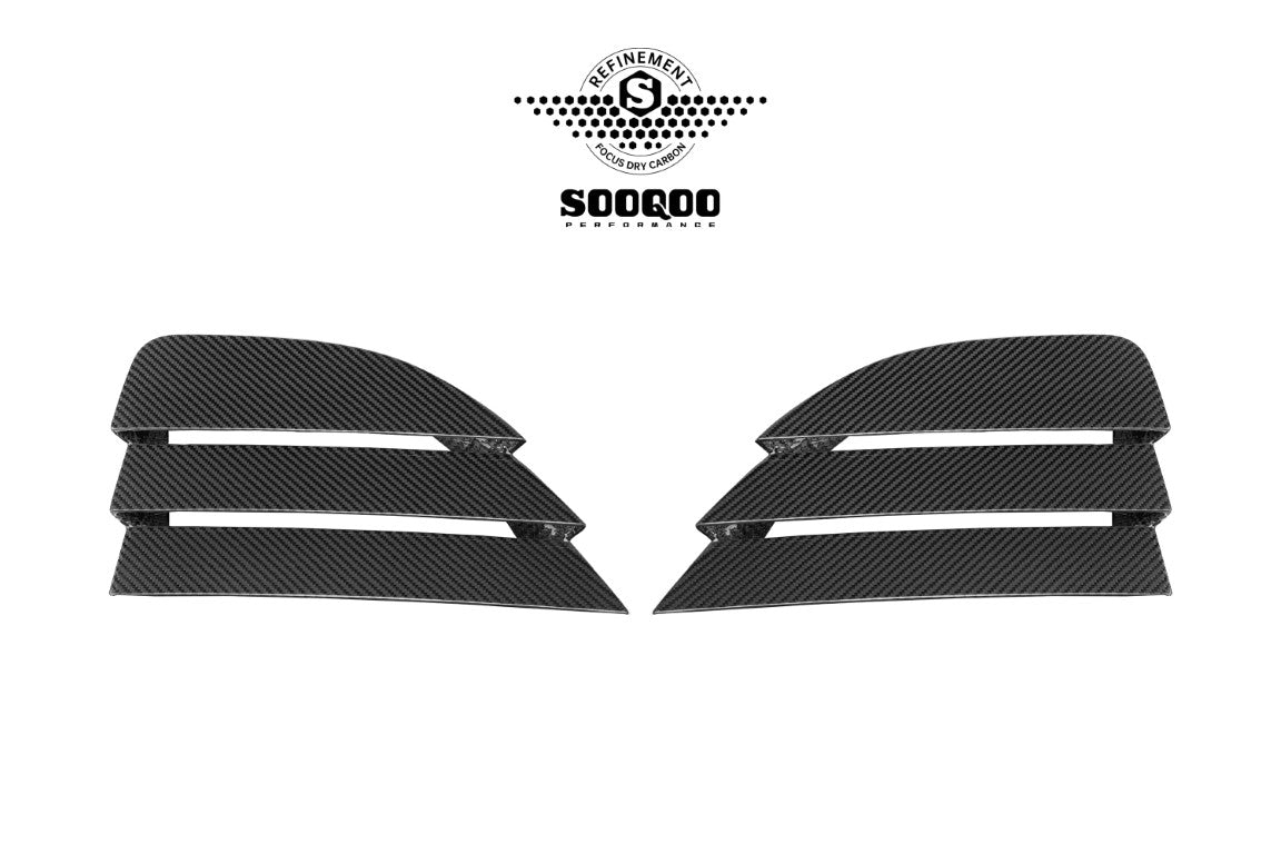 BMW M2CS M2 G87 2023-ON & 2 Series M240i 230i G42 2022-ON with Aftermarket Parts - Hood Bonnet & Garnish Dry Pre-preg Carbon Fiber / FRP from SOOQOO USA