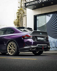 BMW 2 Series M240i 230i G42 2022 2023 2024 with Aftermarket Parts - Without Light Rear Diffuser?Pre-preg Carbon Fiber from SOOQOO USA