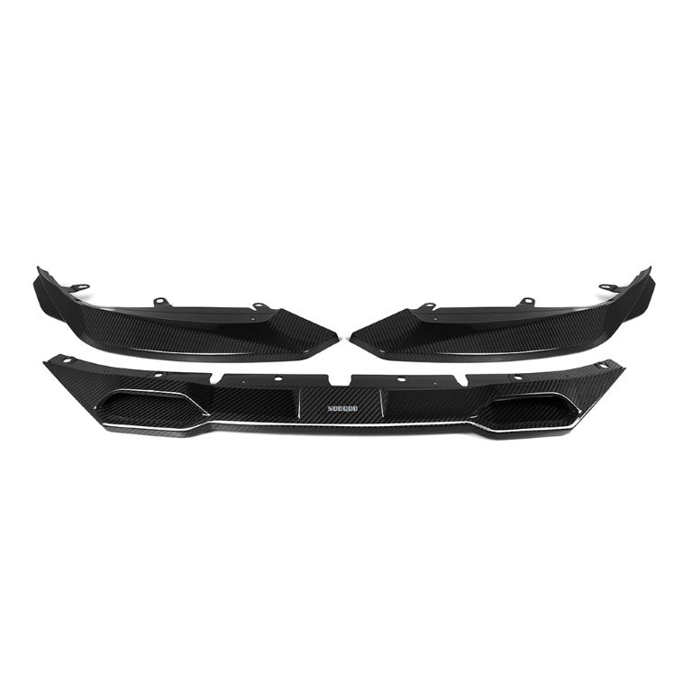 BMW M2 M2C G87 2023-ON with Aftermarket Parts - A Style Front Lip Carbon Fiber from SOOQOO USA