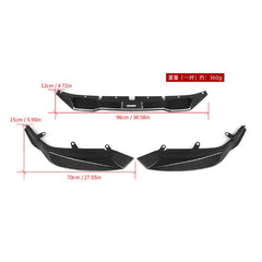 BMW M2 M2C G87 2023-ON with Aftermarket Parts - B Style Front Lip Carbon Fiber from SOOQOO USA