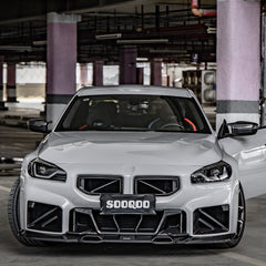 BMW M2 M2C G87 2023 2024 with Aftermarket Parts - Front Side Vent Trim Replacement Carbon Fiber from SOOQOO USA