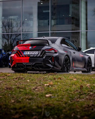 BMW M2 M2C G87 2023 2024 & 2 Series M240 230 G42 2022 2023 2024 with Aftermarket Parts - MP Style Rear Spoiler Wing Pre-preg Carbon from Aero Republic