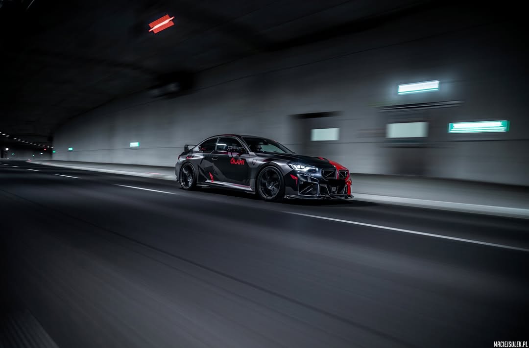 BMW M2 M2C G87 2023 2024 with Aftermarket Parts - Side Skirts?Carbon Fiber from SOOQOO USA