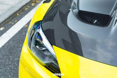 BMW M2CS M2 G87 2023-ON & 2 Series M240i 230i G42 2022-ON with Aftermarket Parts - Hood Bonnet & Garnish Dry Pre-preg Carbon Fiber / FRP from SOOQOO USA