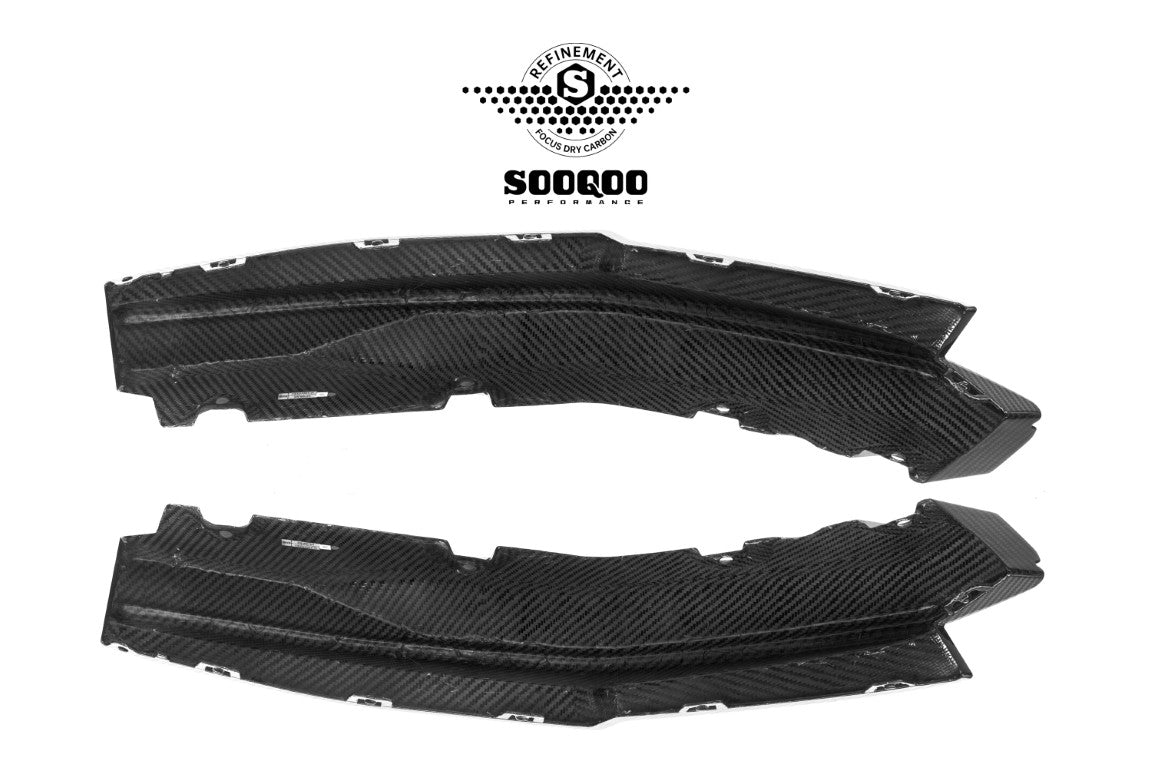 BMW M3CS M3C M3 G80 G81 & M4CS M4C M4 G82 G83 2021-ON with Aftermarket Parts - B Style (With Light) Rear Diffuser & Rear Canards?Carbon Fiber from SOOQOO USA