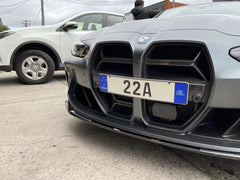 BMW M3 M3C M3CS G80 G81 2021 2022 2023 2024 & M4 M4C M4CS G82 G83 2021 2022 2023 2024 with Aftermarket Parts - CSL / Without ACC & CSL / With ACC Front Kidney Grill Pre-preg Carbon Fiber from Aero Republic