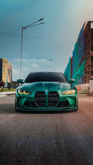 BMW M3 M3C M3CS G80 G81 2021 2022 2023 2024 & M4 M4C M4CS G82 G83 2021 2022 2023 2024 with Aftermarket Parts - CSL / Without ACC & CSL / With ACC Front Kidney Grill Pre-preg Carbon Fiber from Aero Republic