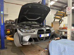 BMW M3 M3C M3CS G80 G81 2021 2022 2023 2024 & M4 M4C M4CS G82 G83 2021 2022 2023 2024 with Aftermarket Parts - CSL / Without ACC & CSL / With ACC Front Kidney Grill Pre-preg Carbon Fiber from Aero Republic