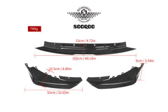 BMW M3CS M3C M3 G80 G81 2021-ON & M4CS M4C M4 G82 G83 2021-ON with Aftermarket Parts - B Style Front Lip Pre-preg Carbon Fiber from SOOQOO USA