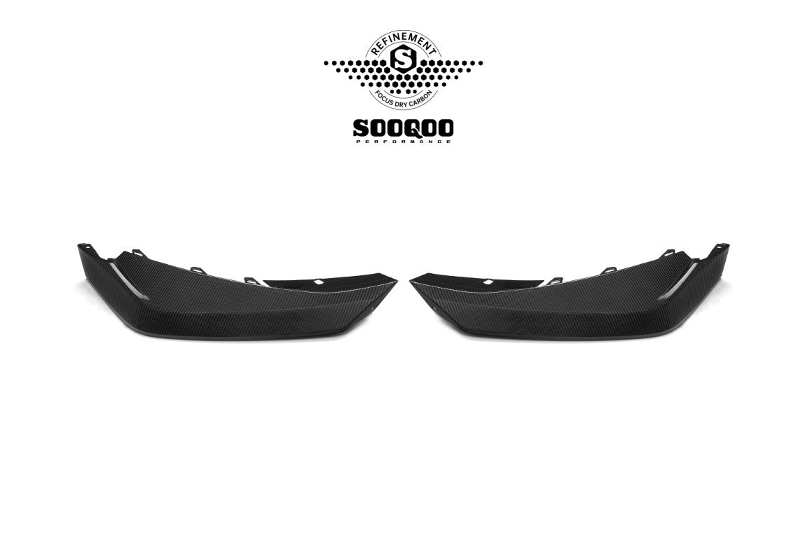 BMW M3CS M3C M3 G80 G81 2021-ON & M4CS M4C M4 G82 G83 2021-ON with Aftermarket Parts - B Style Front Lip Pre-preg Carbon Fiber from SOOQOO USA