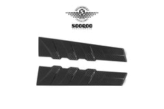 BMW M3CS M3C M3 G81 2021-ON & 3 Series M340i 330i G21 (Fits Both Pre-LCI & LCI) 2019-ON with Aftermarket Parts - Rear Window Fins Dry Pre-preg Carbon Fiber from SOOQOO USA