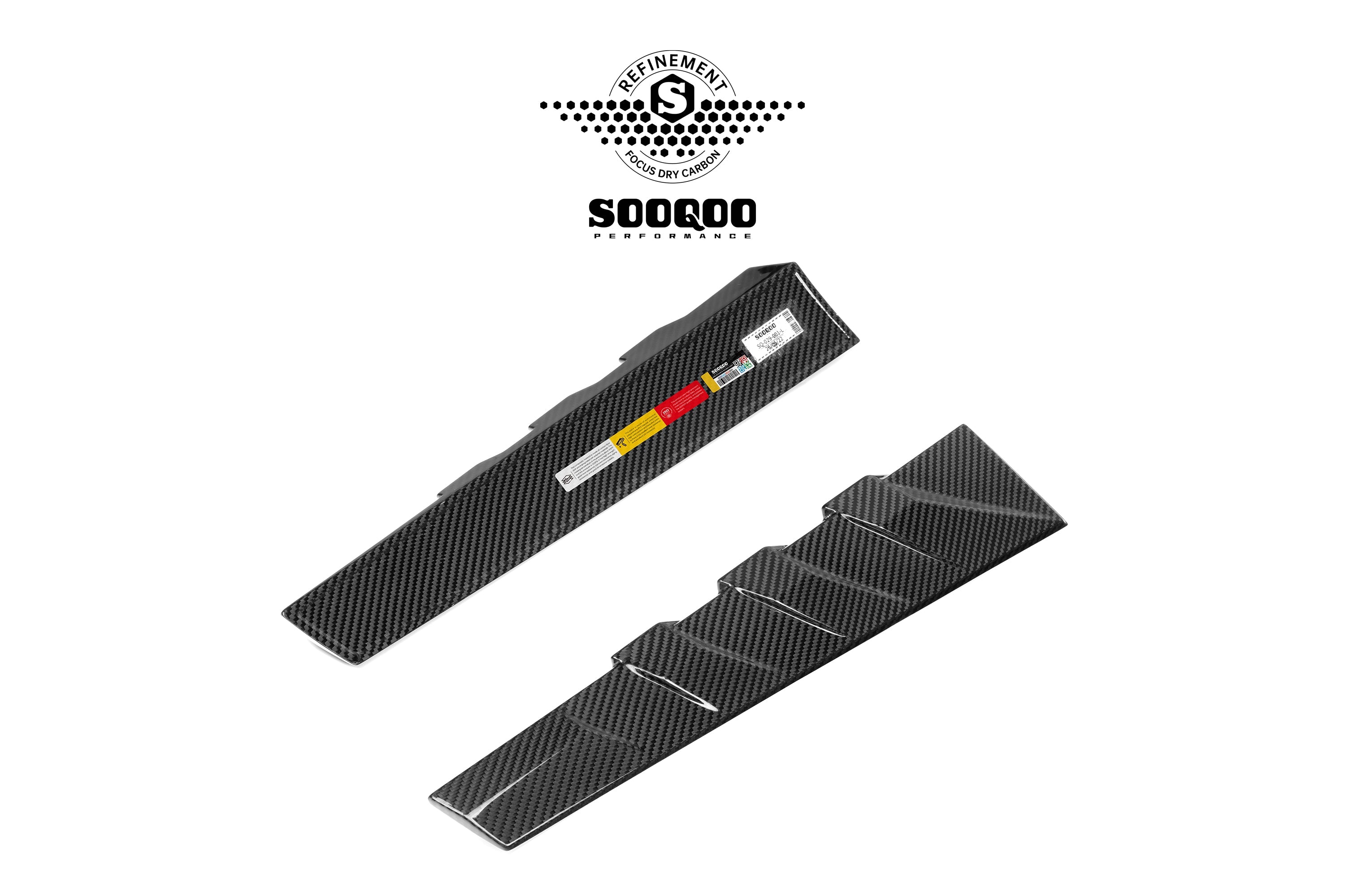 BMW M3CS M3C M3 G81 2021-ON & 3 Series M340i 330i G21 (Fits Both Pre-LCI & LCI) 2019-ON with Aftermarket Parts - Rear Window Fins Dry Pre-preg Carbon Fiber from SOOQOO USA