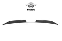 BMW M3 G80 2021-ON & 3 Series 330i M340i (Fits Both Pre-LCI & LCI) G20 2019-ON with Aftermarket Parts - Rear Roof Spoiler Dry Pre-preg Carbon Fiber from SOOQOO USA