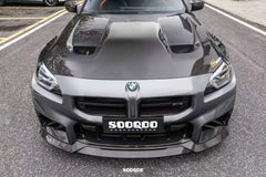 BMW M3 G80 G81 & M4 G82 G83 2021-ON with Aftermarket Parts - V1 Front Fenders Dry Pre-preg Carbon Fiber from SOOQOO USA
