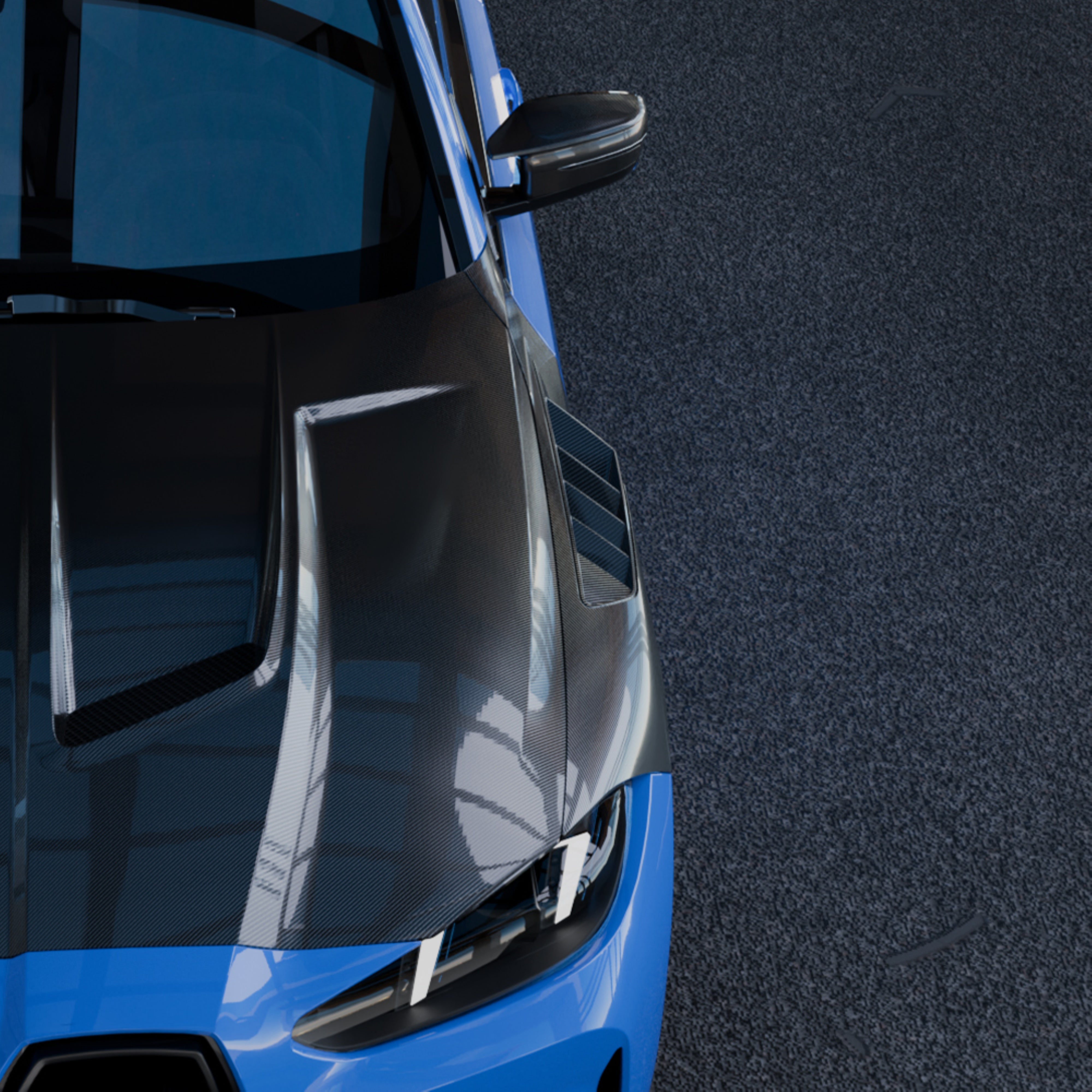 BMW M3 G80 G81 & M4 G82 G83 2021-ON with Aftermarket Parts - V1 Front Fenders Dry Pre-preg Carbon Fiber from SOOQOO USA