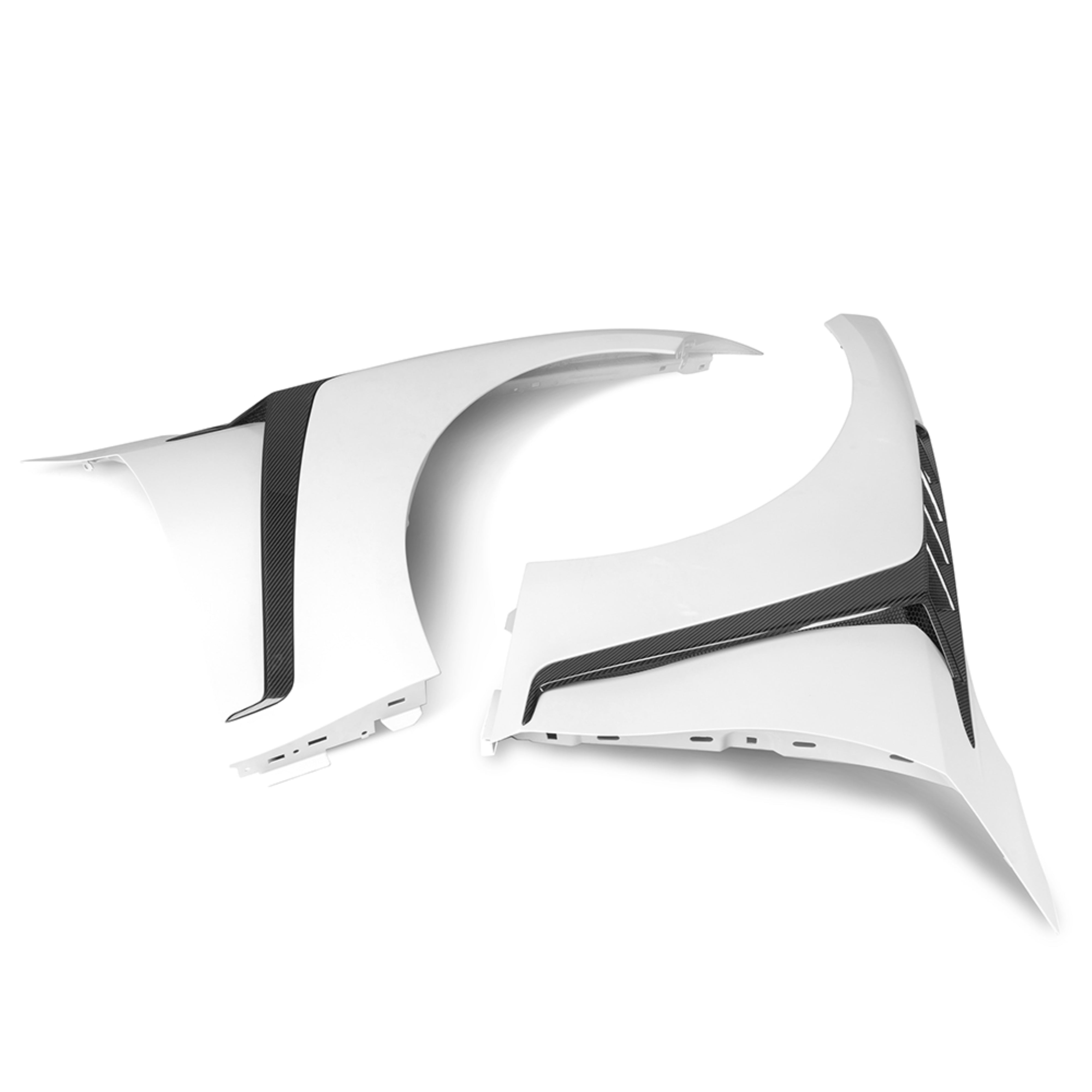 BMW M3 G80 G81 & M4 G82 G83 2021-ON with Aftermarket Parts - Front Fenders Dry Pre-preg Carbon Fiber / FRP from SOOQOO USA