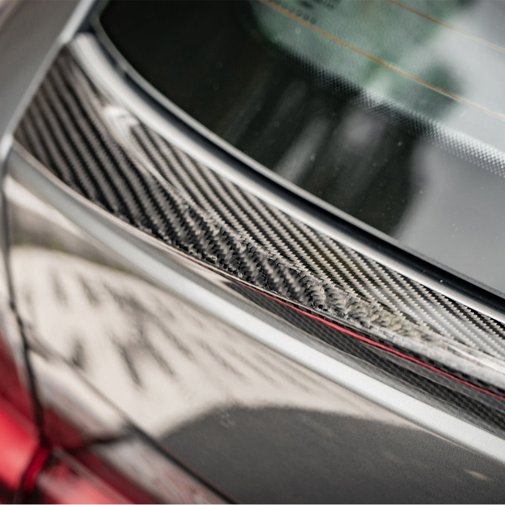 BMW M3 G81 2021 2022 2023 2024 with Aftermarket Parts - Rear Lip Spoiler?Carbon Fiber from SOOQOO USA