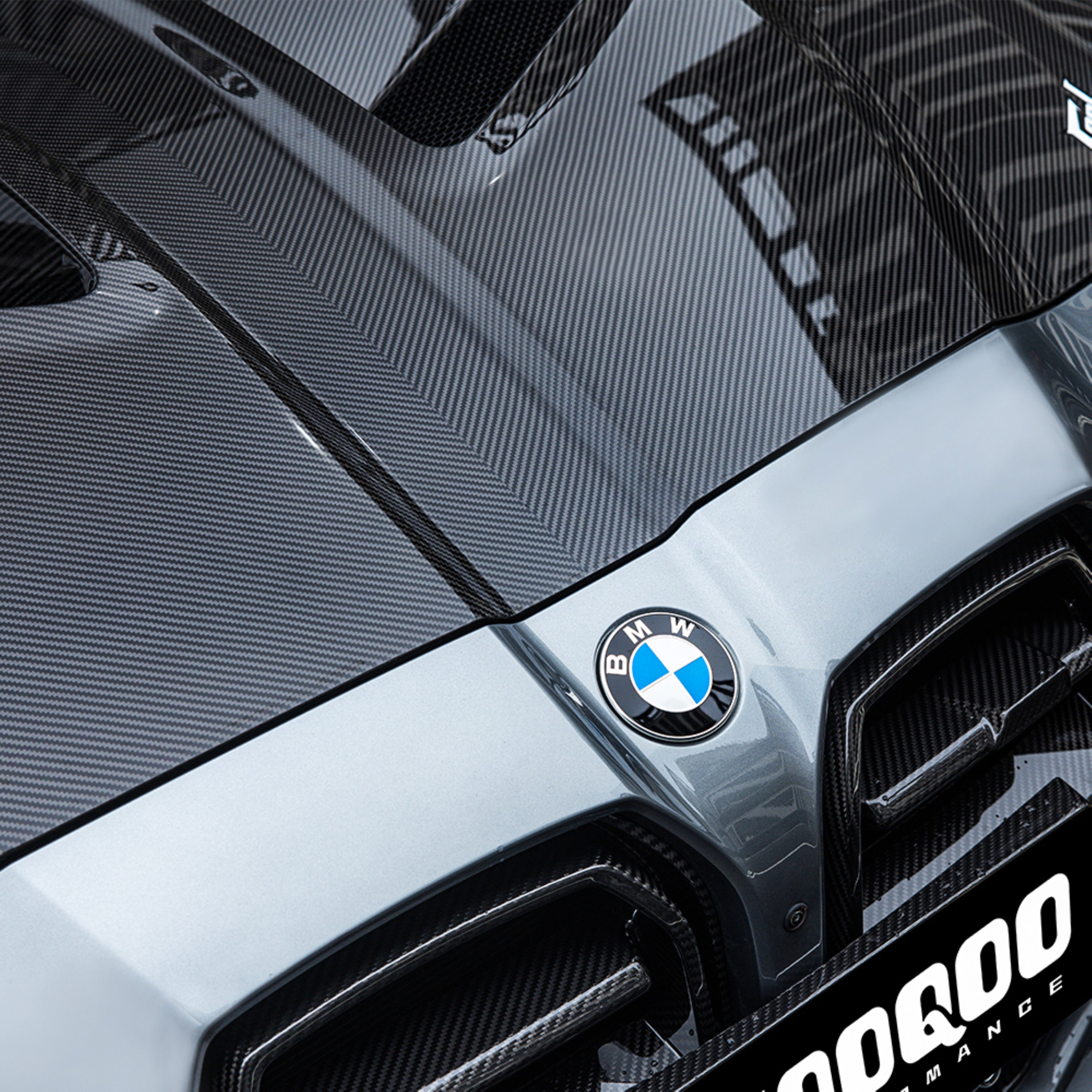 BMW M3 / M3C G80 G81 & M4 / M4C G82 G83 2021-ON with Aftermarket Parts - Hood Bonnet Dry Pre-preg Carbon Fiber from SOOQOO USA
